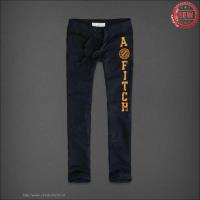 heren abercrombie and fitch elastisch sweatpants donkerblauw Sport Novel o3iw5680